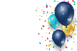 Balloons and Confetti